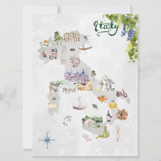 Bachelorette Weekend Itinerary | Rome, Italië Kaart (Achterkant)