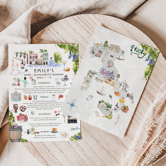 Bachelorette Weekend Itinerary | Rome, Italië Kaart