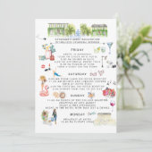 Bachelorette Weekend Itinerary | Savannah, Georgië Kaart (Staand voorkant)