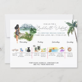 Bachelorette Weekend Itinerary | Tropische palm  Kaart