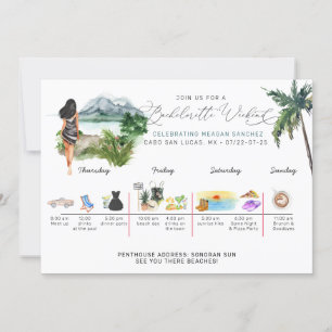 Bachelorette Weekend Itinerary   Tropische palm  Kaart
