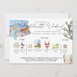 Bachelorette Weekend Itinerary | woestijncactus Kaart