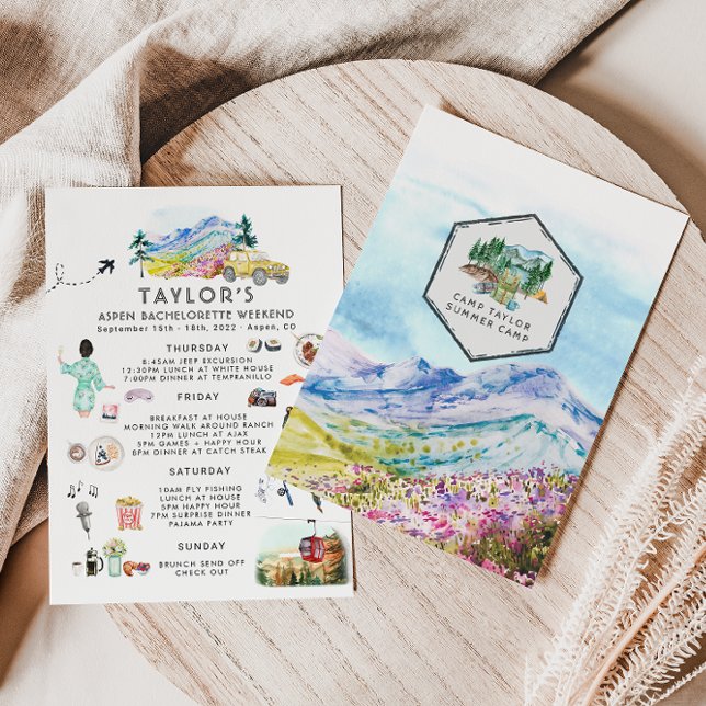 Bachelorette Weekend Itinerary | Zomerkamp (Creator heeft geüpload)