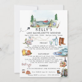 Bachelorette Weekend Itinerary | Zomerkamp Kaart