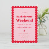 Bachelorette weekend kaart (Staand voorkant)