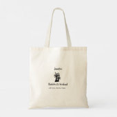 Bachelorette weekend kokospalm club voeg naam toe tote bag (Achterkant)