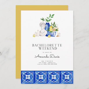 Bachelorette Weekend Lemon Mediterranean Tiles Kaart