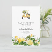 Bachelorette Weekend Lemon Mediterranean Yellow  Kaart (Staand voorkant)