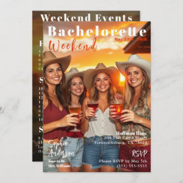 Bachelorette Weekend Magazine Hoesje Kaart