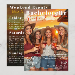 Bachelorette Weekend Magazine Hoesje Kaart