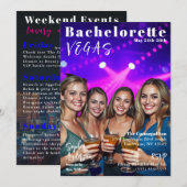 Bachelorette Weekend Magazine Hoesje Kaart (Voorkant / Achterkant)