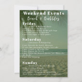 Bachelorette Weekend Magazine Hoesje Uitnodiging (Achterkant)