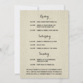 Bachelorette Weekend met Pink Faux Glitter Kaart (Achterkant)