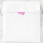 Bachelorette Weekend (officieel/roze) Ronde Sticker (Tas)