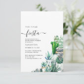 Bachelorette Weekend Party en Itinerary Botanical Kaart (Staand voorkant)