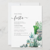 Bachelorette Weekend Party en Itinerary Cacti Kaart (Voorkant)