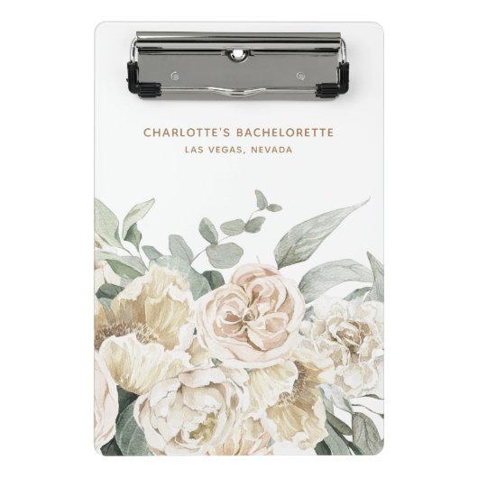 Bachelorette Weekend Party Favor Gepersonaliseerde Mini Klembord (Voorkant)