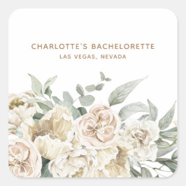 Bachelorette Weekend Party Favor Gepersonaliseerde Vierkante Sticker