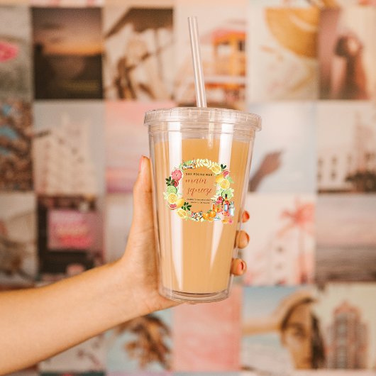 Bachelorette Weekend Party Favor Personalized Acryl Drinkbeker