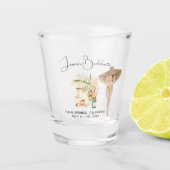 Bachelorette Weekend Party Favor Personalized Shot Glas (Voorkant)