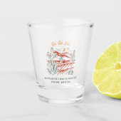 Bachelorette Weekend Party Favor Personalized Shot Glas (Voorkant)