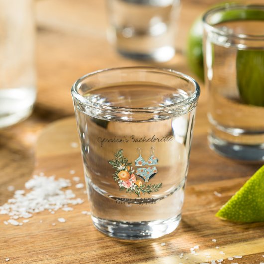 Bachelorette Weekend Party Favor Personalized Shot Glas