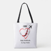 Bachelorette Weekend Party Favor Personalized Tote Bag (Achterkant)