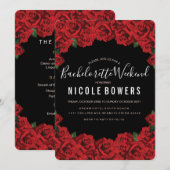 Bachelorette Weekend Party Invitation Kaart (Voorkant / Achterkant)