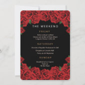 Bachelorette Weekend Party Invitation Kaart (Achterkant)