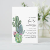 Bachelorette Weekend Party with Itinerary Cacti Kaart (Staand voorkant)