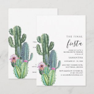 Bachelorette Weekend Party with Itinerary Cacti Kaart