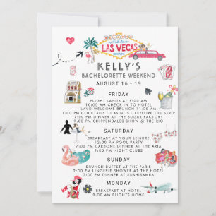 Bachelorette Weekend Reisplan Las Vegas Kaart