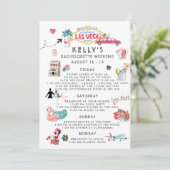 Bachelorette Weekend Reisplan | Las Vegas Kaart (Staand voorkant)