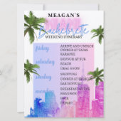 Bachelorette Weekend Reisplan | Miami Beach Kaart (Voorkant)