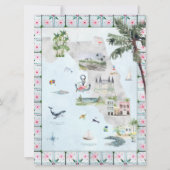 Bachelorette Weekend Reisplan | Miami Beach Kaart (Achterkant)