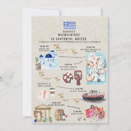Bachelorette Weekend Reisplan | Santorini Griekenl Kaart