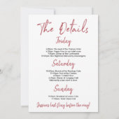 Bachelorette Weekend reisroute Cranberry Kaart (Achterkant)