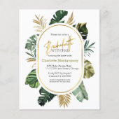 Bachelorette Weekend Reisschema Budget Uitnodiging (Voorkant)