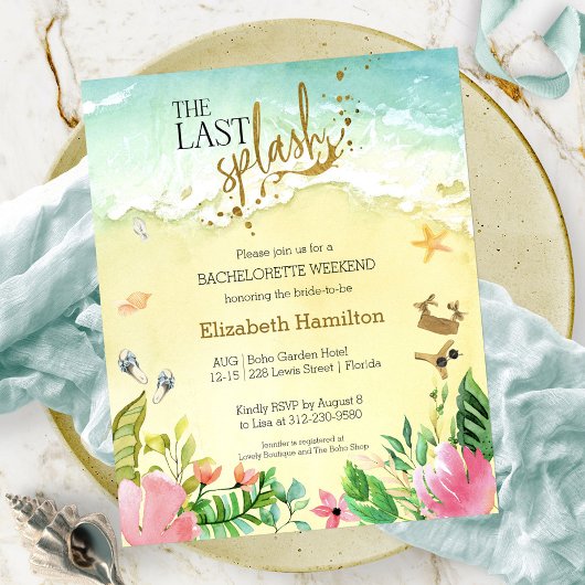 Bachelorette Weekend Reisschema Budget Uitnodiging