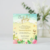 Bachelorette Weekend Reisschema Budget Uitnodiging (Staand voorkant)