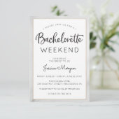 Bachelorette Weekend reisschema Marble Gold Lijst Kaart (Staand voorkant)