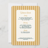 Bachelorette Weekend Retro Party Uitnodiging (Achterkant)