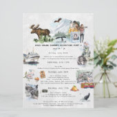 Bachelorette Weekend Route | Alaska Cruise Kaart (Staand voorkant)