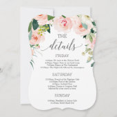 Bachelorette Weekend Route Blozen Bloemen Kaart (Achterkant)