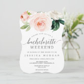 Bachelorette Weekend Route Blozen Bloemen Kaart (Staand voorkant)