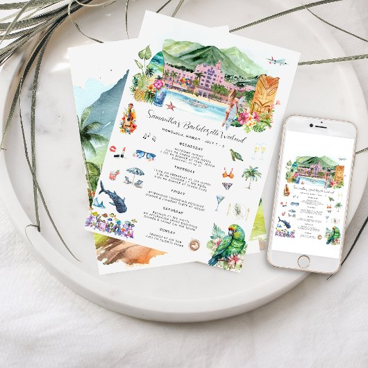 Bachelorette Weekend Route | Hawaï Kaart