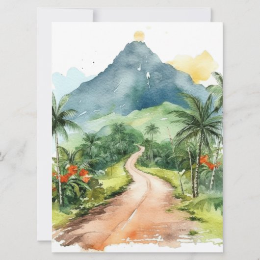 Bachelorette Weekend Route | Hawaï Kaart (Achterkant)