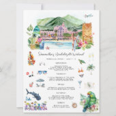 Bachelorette Weekend Route | Hawaï Kaart (Voorkant)