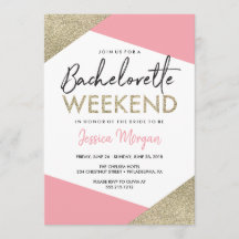 Bachelorette Weekend Route Roze en Goud