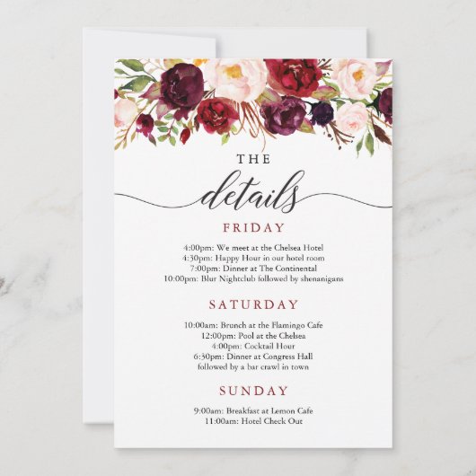 Bachelorette Weekend Route Rustiek Bourgondië Kaart (Achterkant)